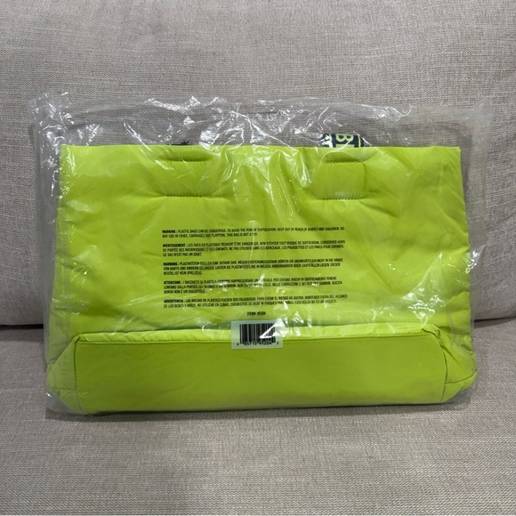 DKNY Be Delicious Lime Green Soft Tote Bag Sac - Picture 4 of 4